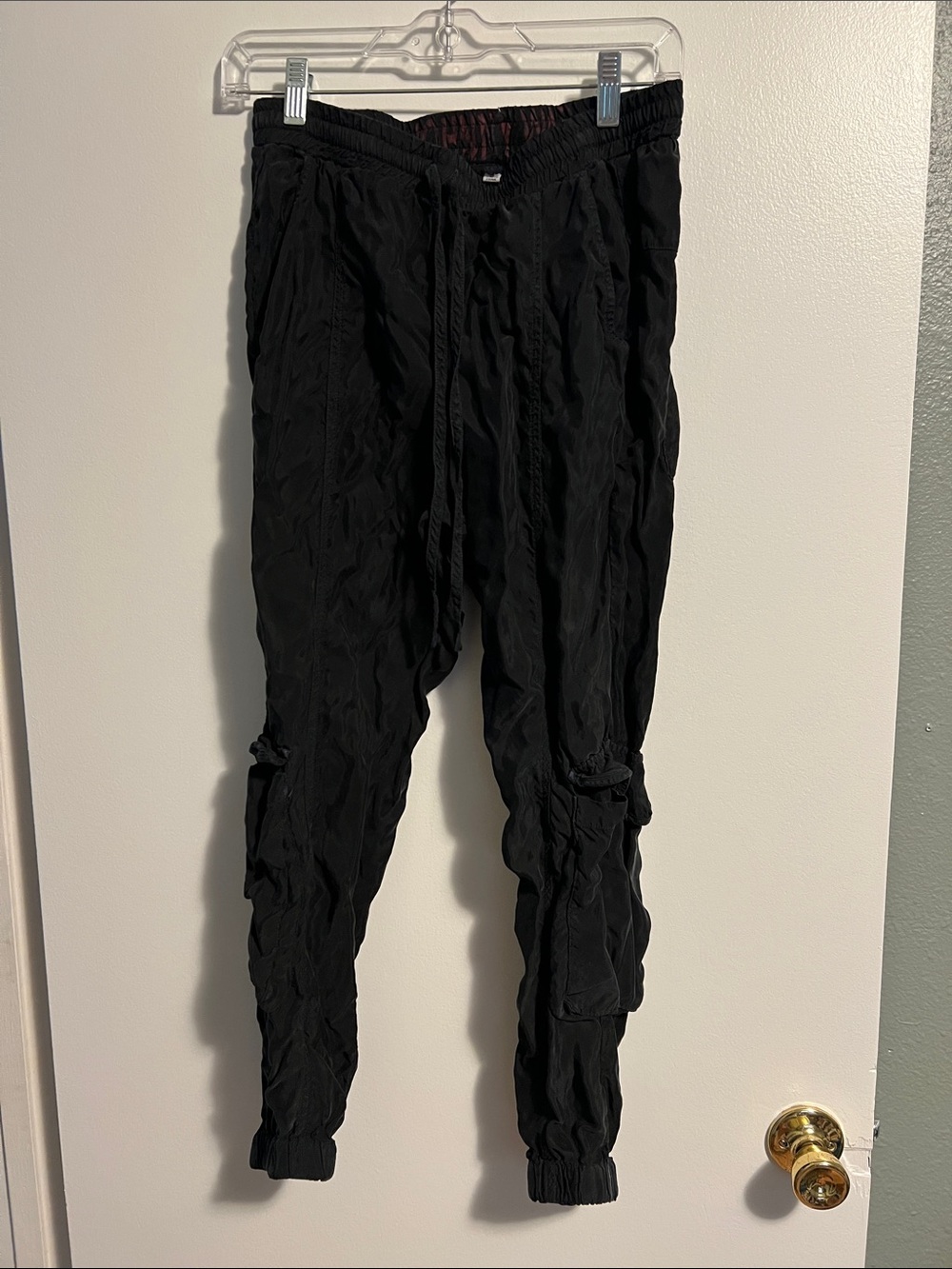 Johnny Was Black Lightweight Cargo Joggers